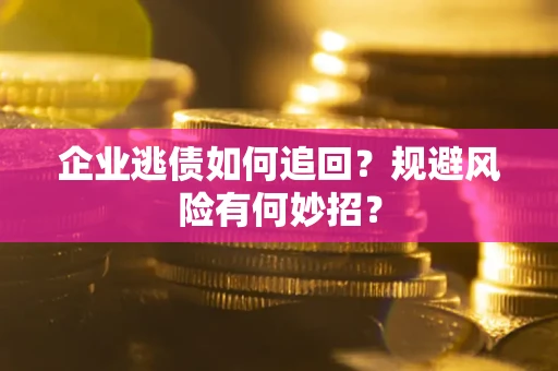 武汉企业逃债如何追回？规避风险有何妙招？