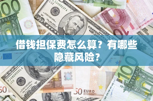 武汉借钱担保费怎么算？有哪些隐藏风险？