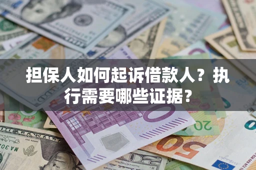武汉担保人如何起诉借款人？执行需要哪些证据？