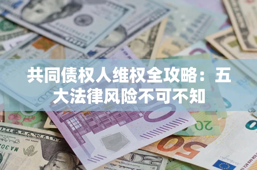 武汉共同债权人维权全攻略：五大法律风险不可不知
