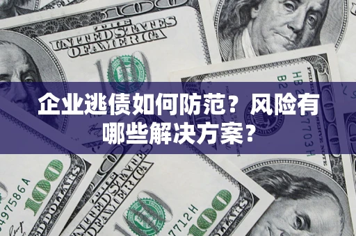武汉企业逃债如何防范？风险有哪些解决方案？