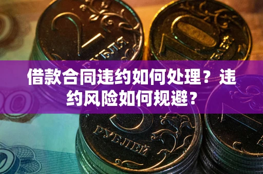 武汉借款合同违约如何处理？违约风险如何规避？