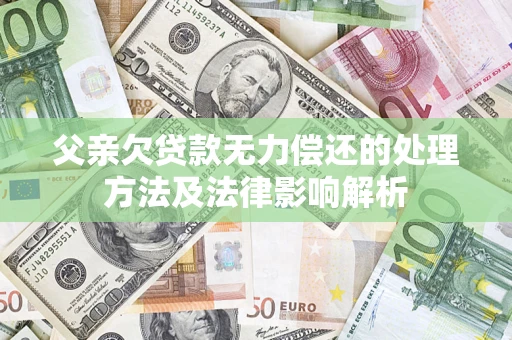 武汉父亲欠贷款无力偿还的处理方法及法律影响解析