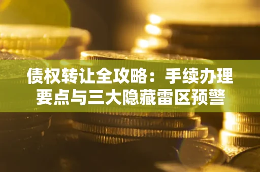武汉债权转让全攻略：手续办理要点与三大隐藏雷区预警